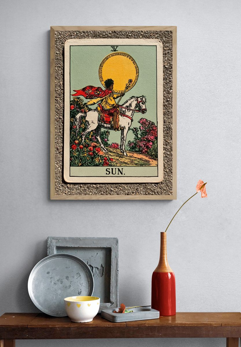 The Sun Tarot Card Poster. — room view 3