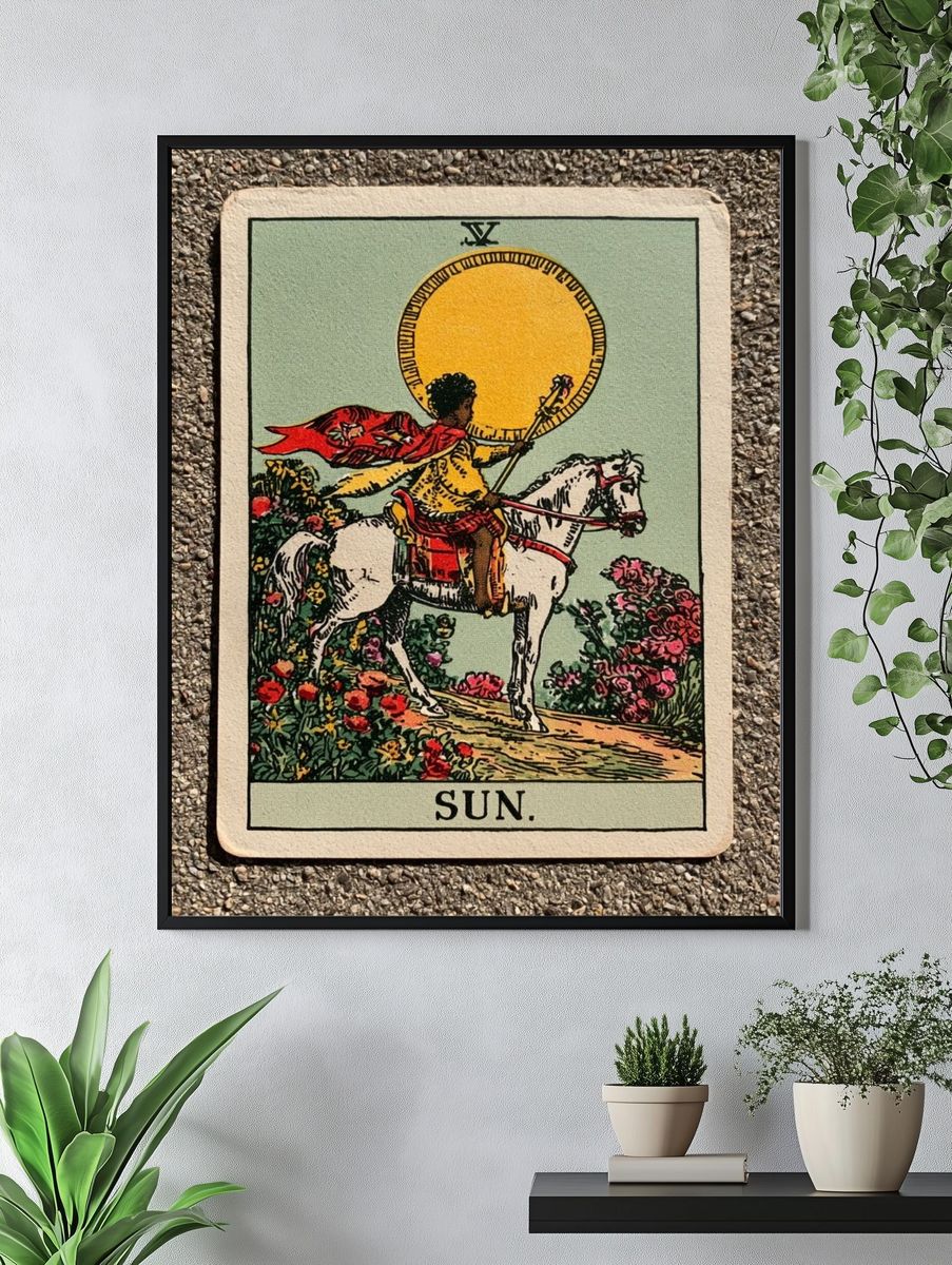 The Sun Tarot Card Poster. — room view 4