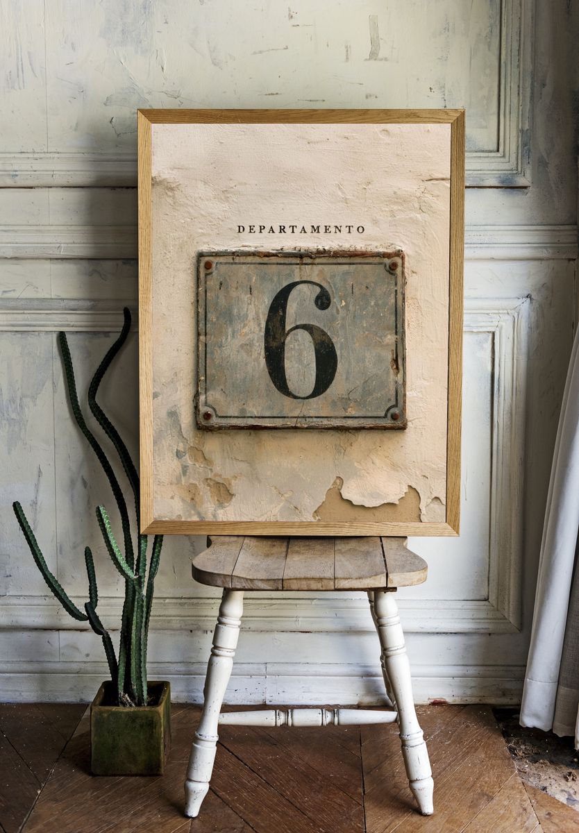 Departamento 6 Vintage Print. room preview