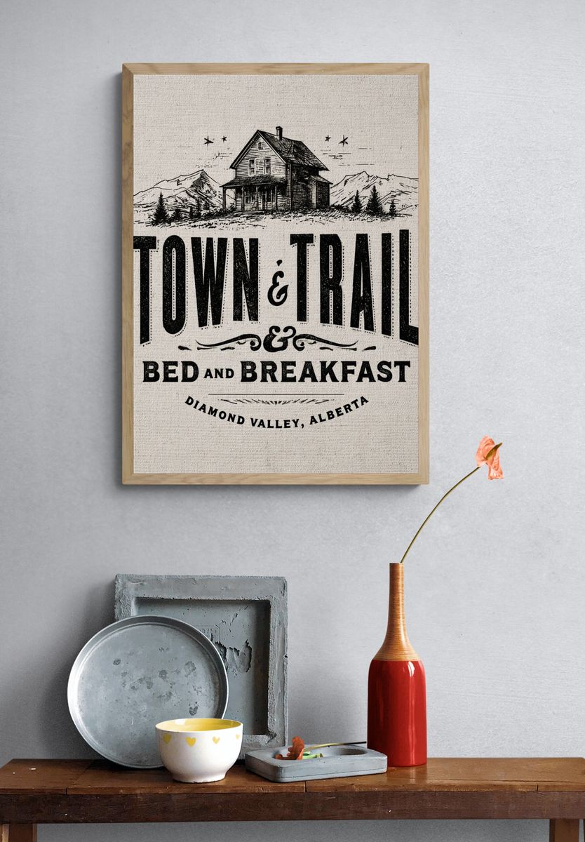 Town & Trail Vintage Travel Poster. — room view 3
