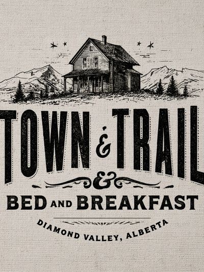 Town & Trail Vintage Travel Poster. poster