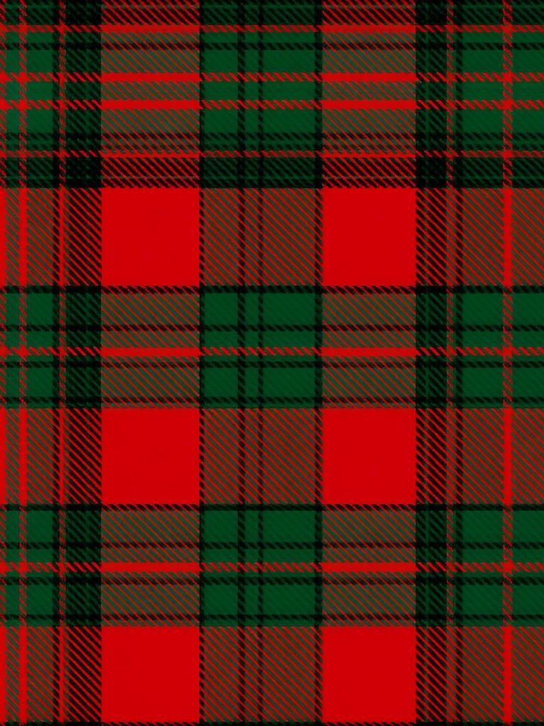 Red and Green Tartan Pattern Poster. poster — vintage art