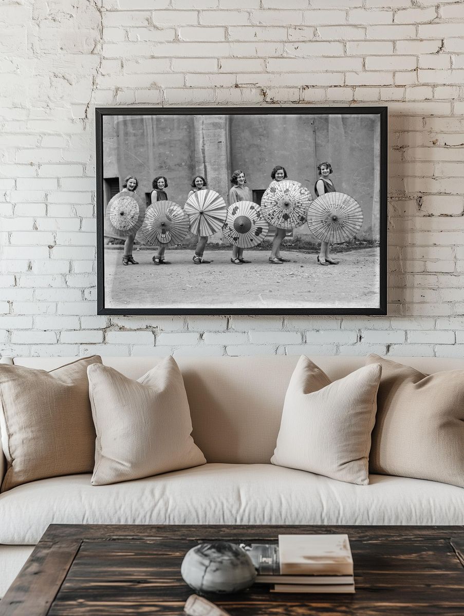 Vintage Umbrella Dance Poster. room preview