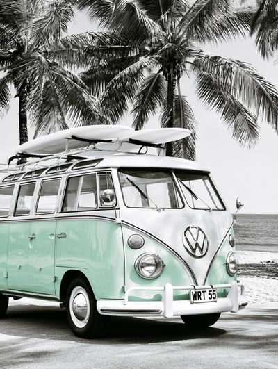 Vintage VW Surf Van Poster. poster