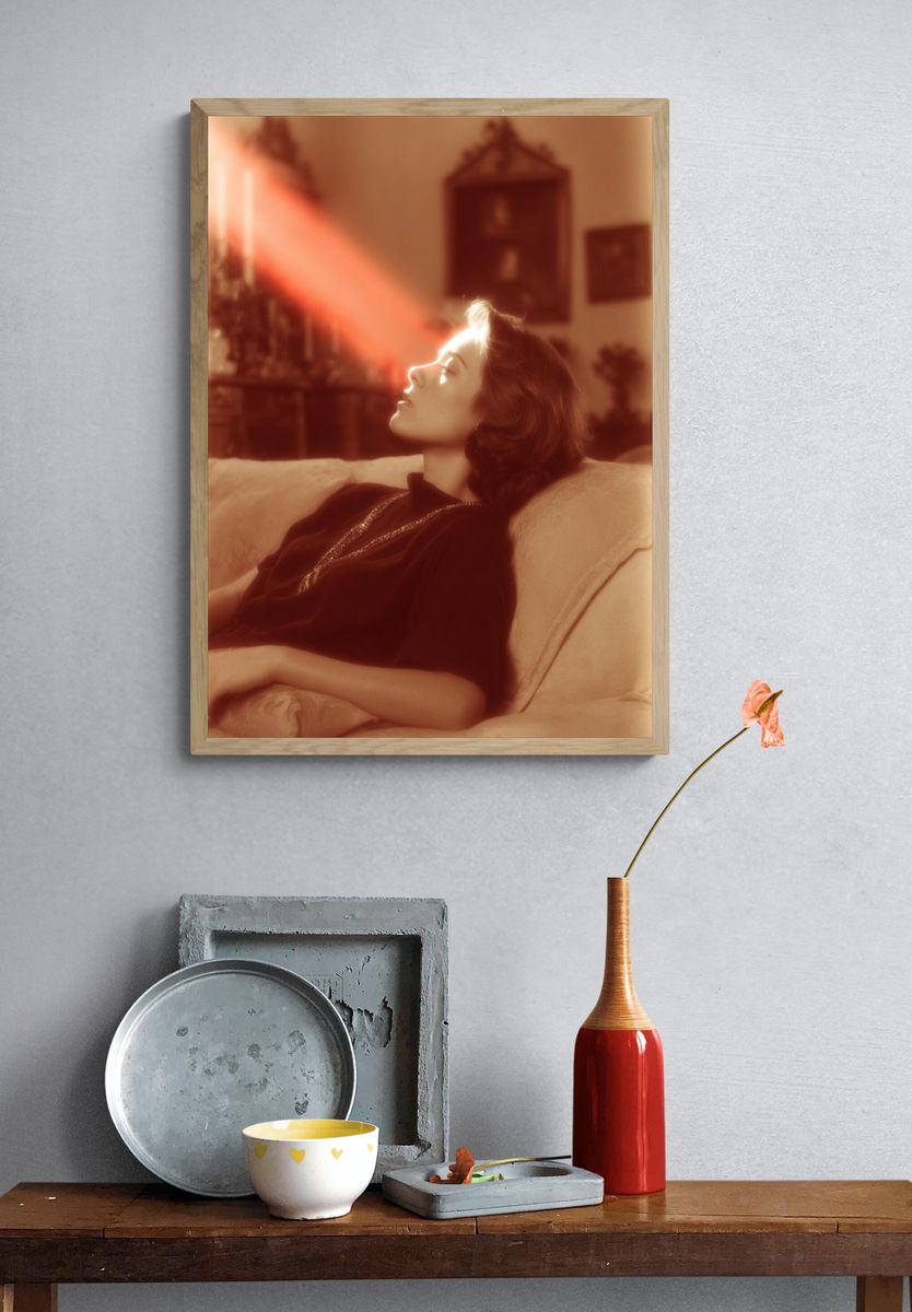 Radiant Woman — Vintage Print. — room view 3