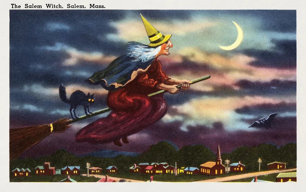 The Salem Witch — Vintage Print. poster detail