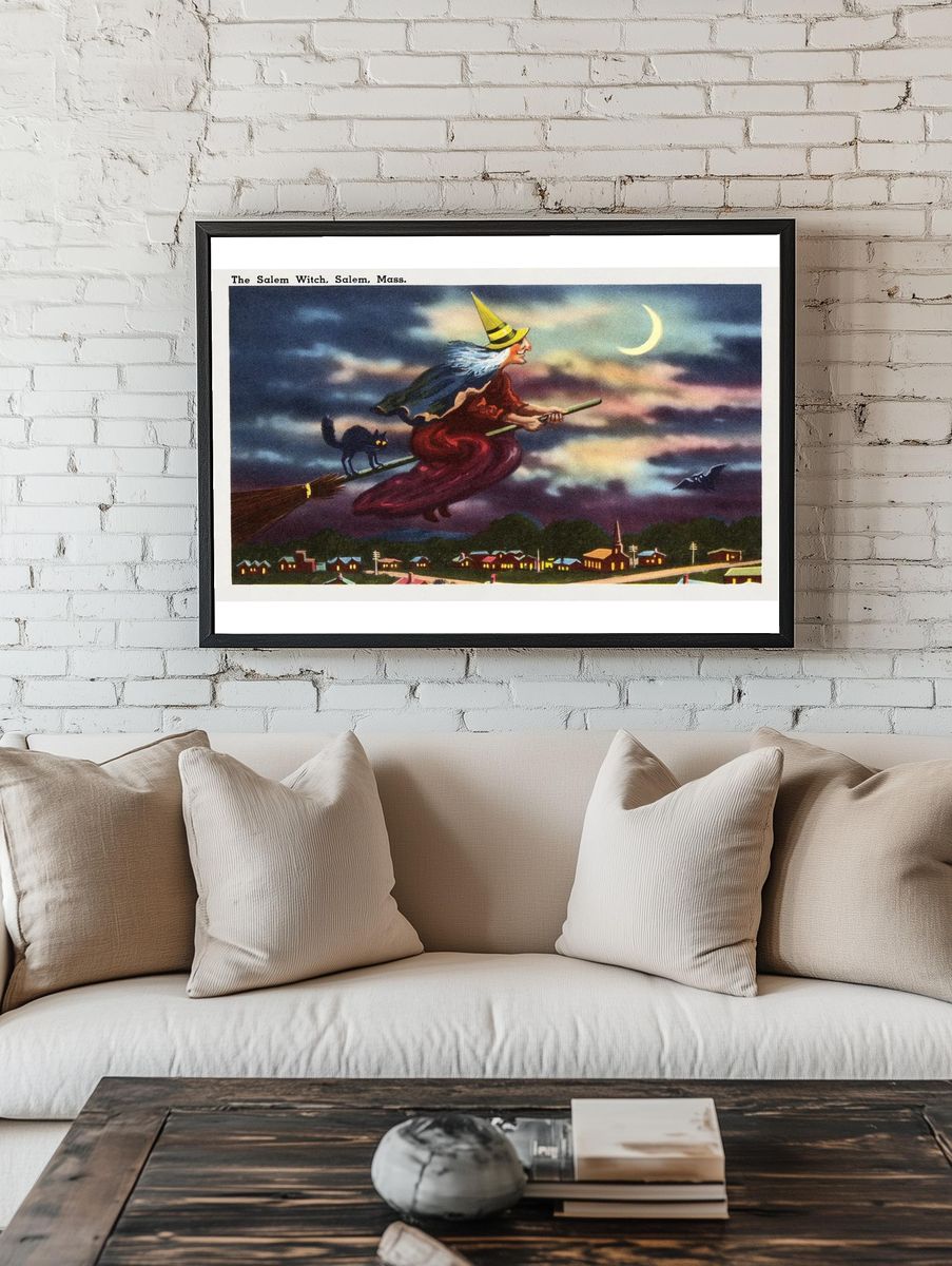 The Salem Witch — Vintage Print. — room view 1