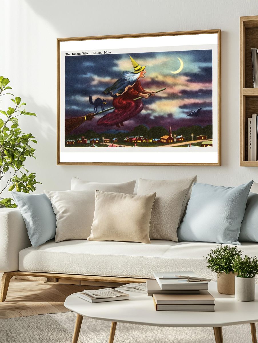 The Salem Witch — Vintage Print. — room view 2