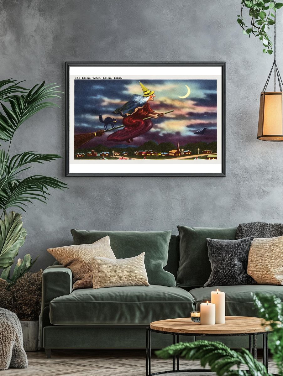 The Salem Witch — Vintage Print. — room view 4