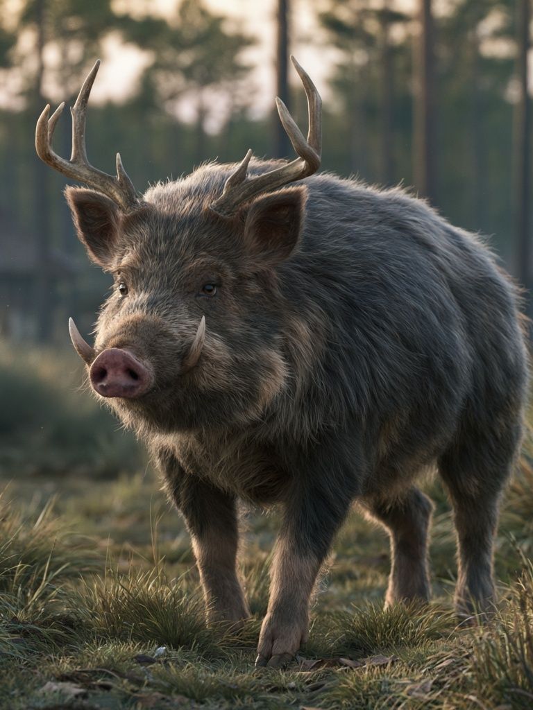 Wild Boar Portrait Photography Poster. poster — animals art