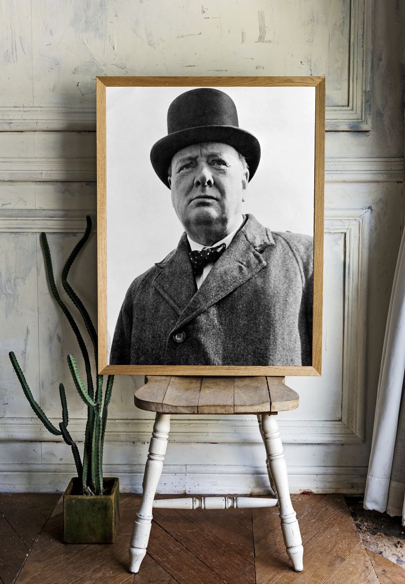 Winston Churchill Portrait — Vintage Print room preview