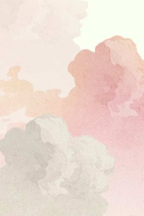 Soft Pastel Clouds — Watercolor Print. poster detail