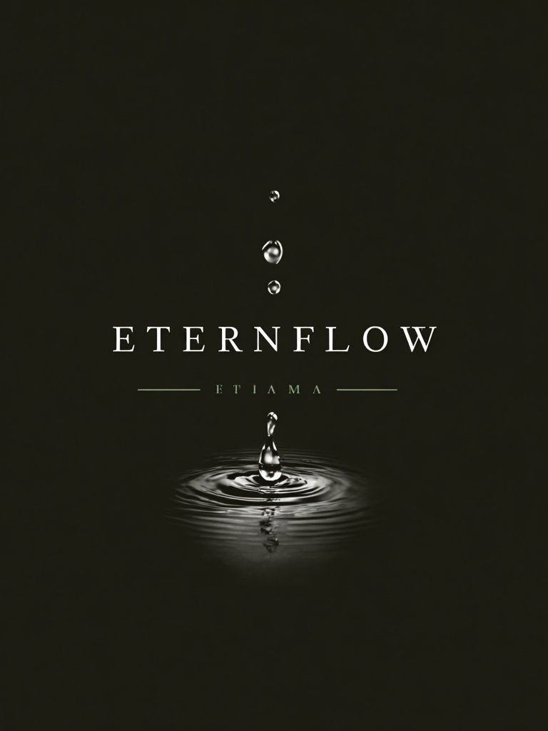Water Drop Minimalist Typography Poster. poster — typography art
