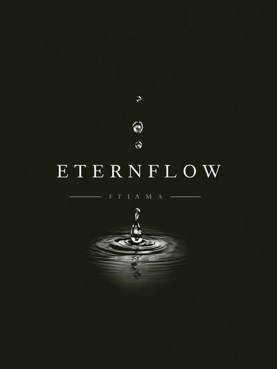 Water Drop Minimalist Typography Poster