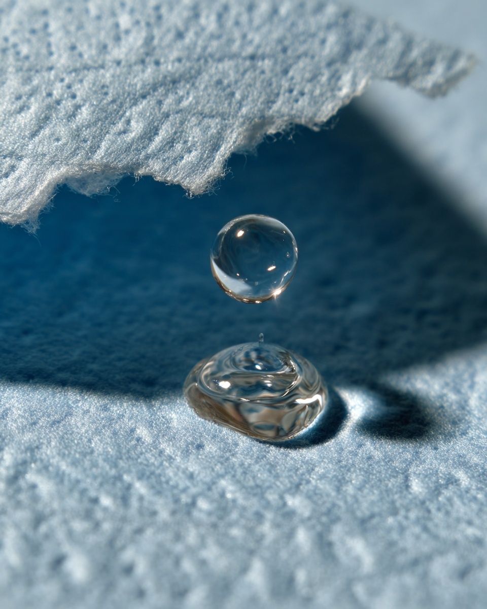 Water Droplet Macro Photography Poster. poster detail
