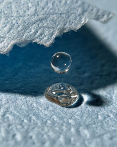 Water Droplet Macro Photography Poster. poster