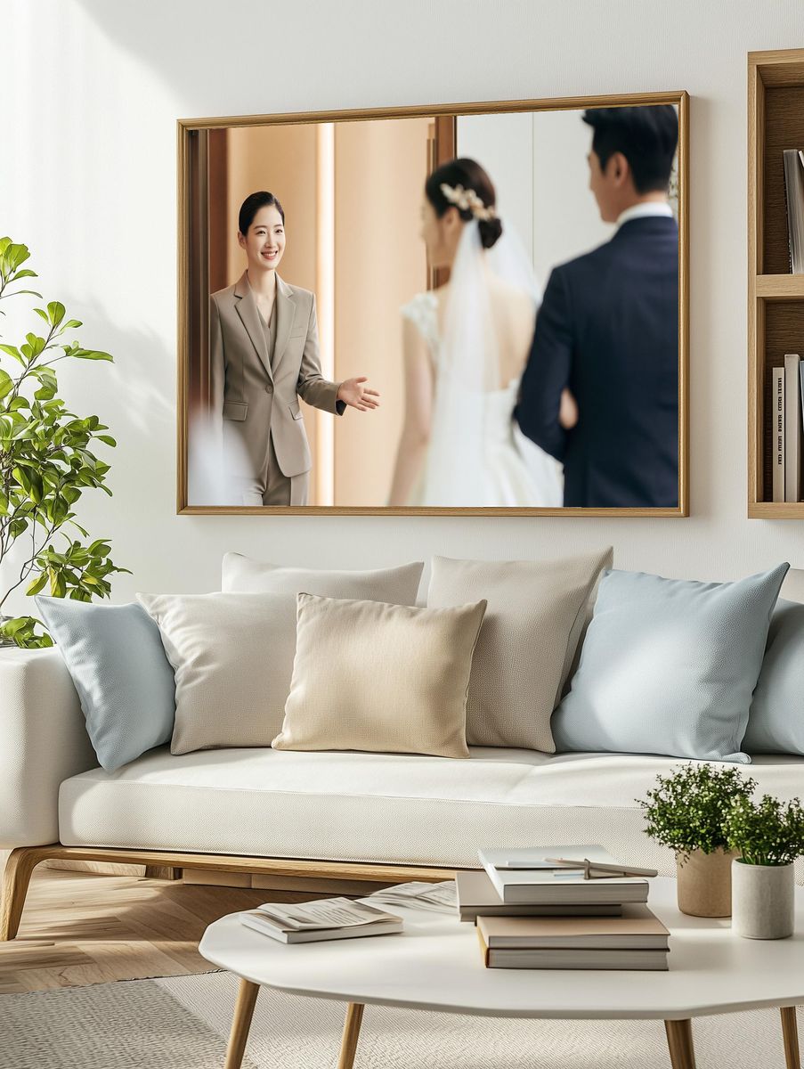Wedding Greeting Photography Poster. — room view 2
