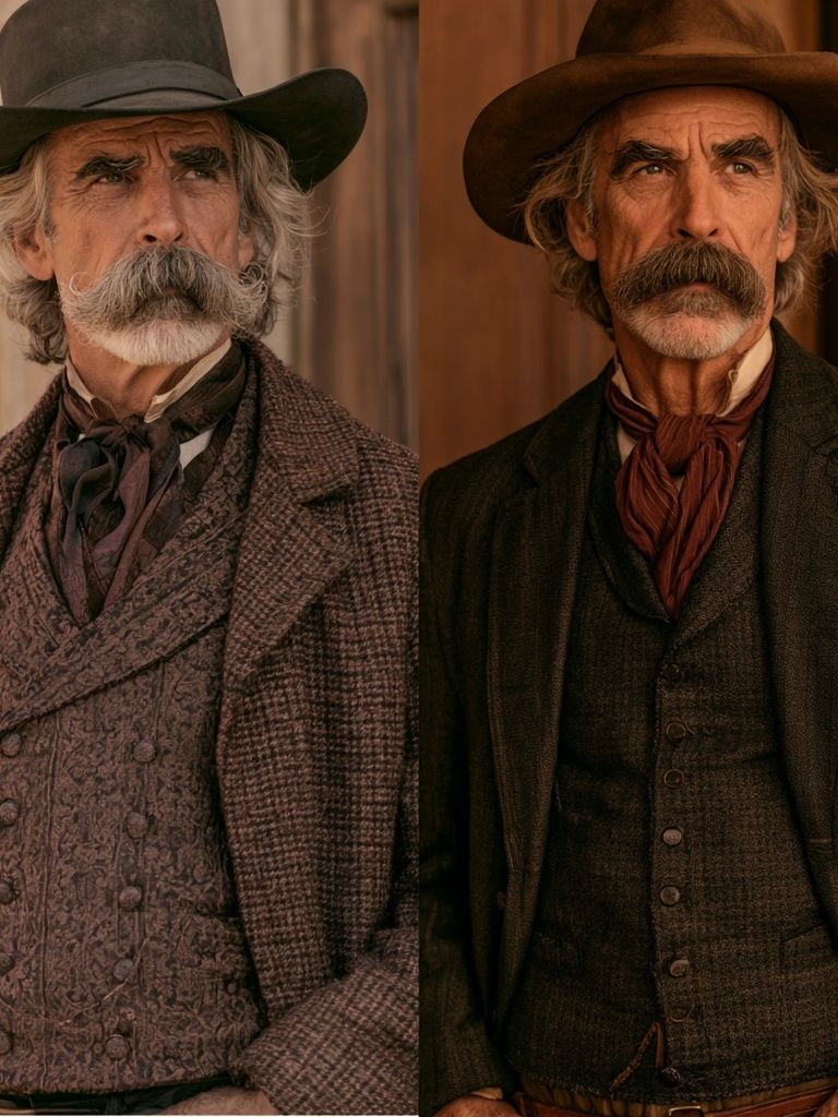 Western Dueling Portrait Poster. poster detail