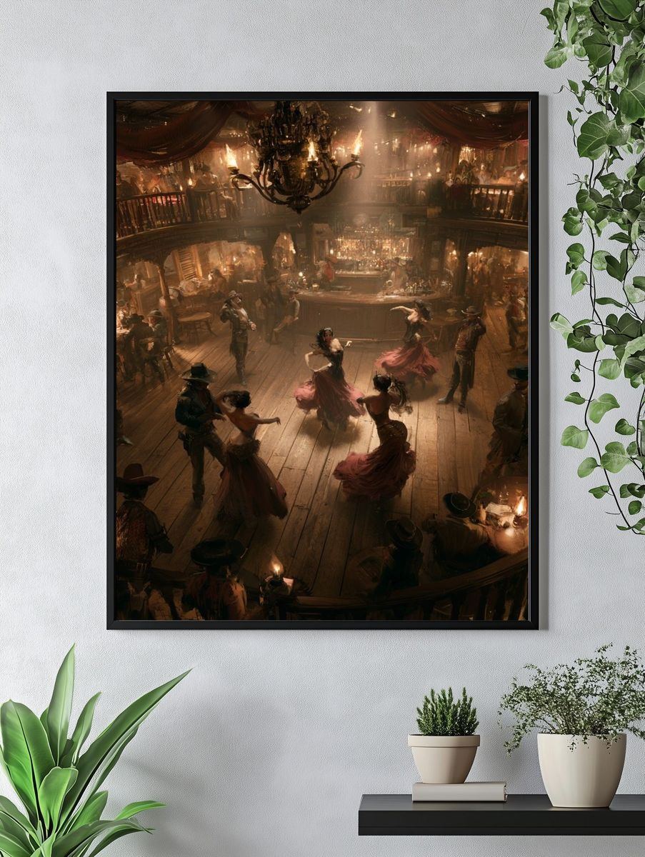 Western Saloon Dance Hall Poster. — room view 4