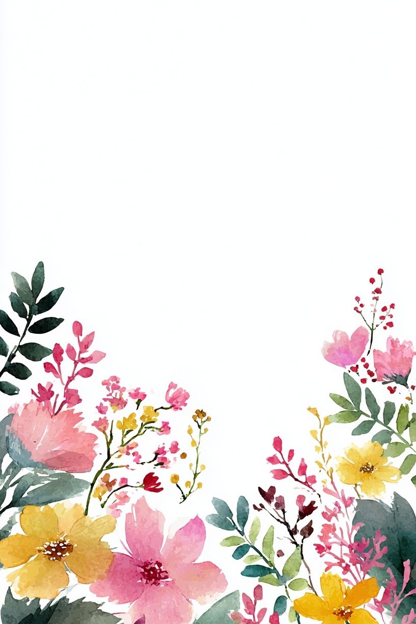 Watercolor Floral Arrangement Poster. poster detail