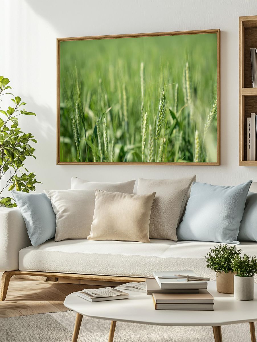 Wheat Field Close-Up — Nature Print. — room view 2