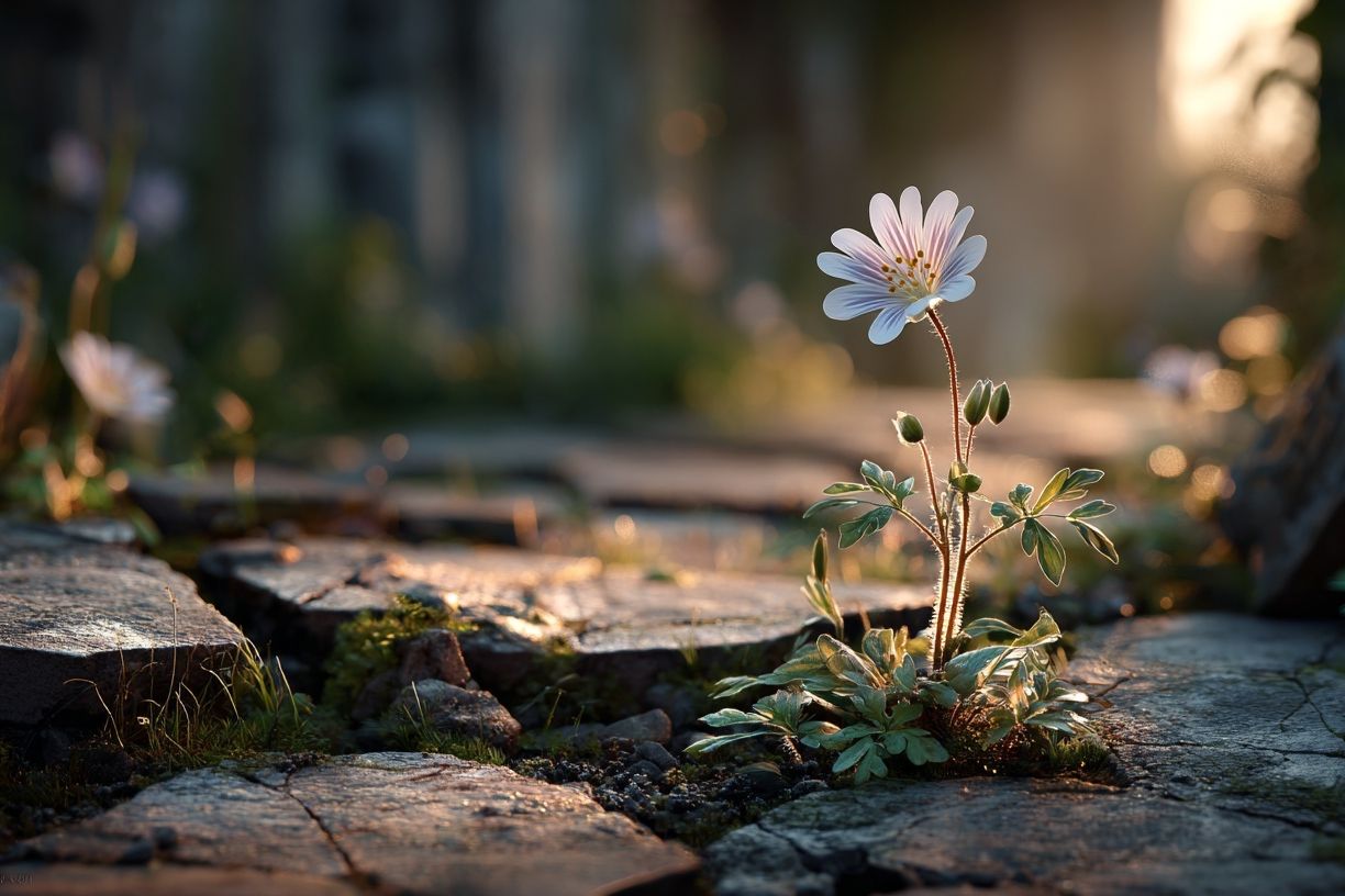 Wildflower at Dawn Photography Poster. poster detail