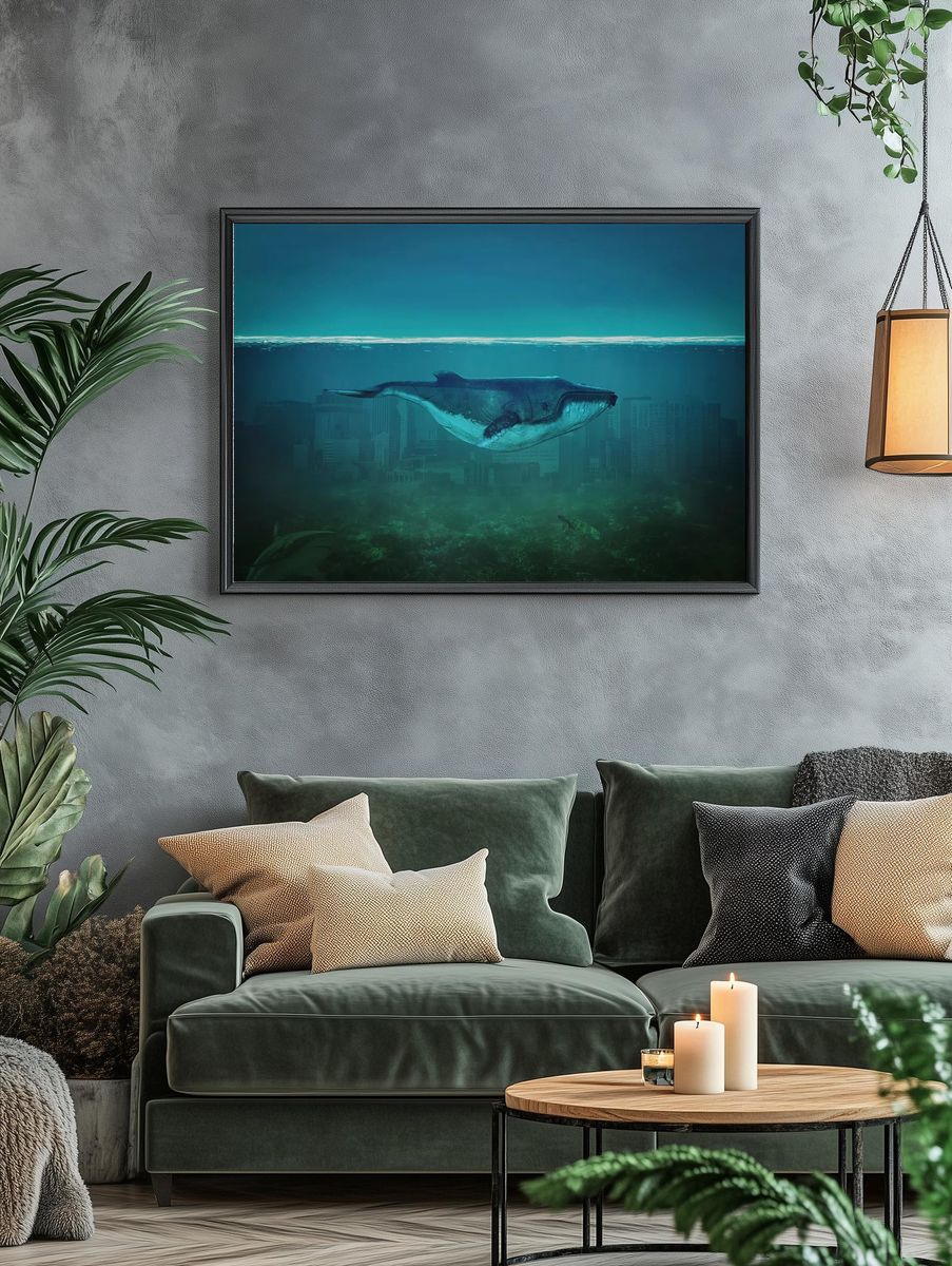 Blue Whale painting. — room view 4