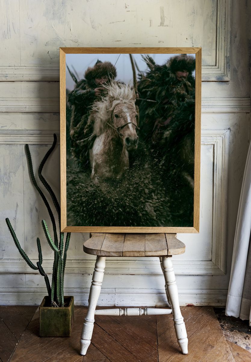 Wild Horse Charge Photography Poster. room preview
