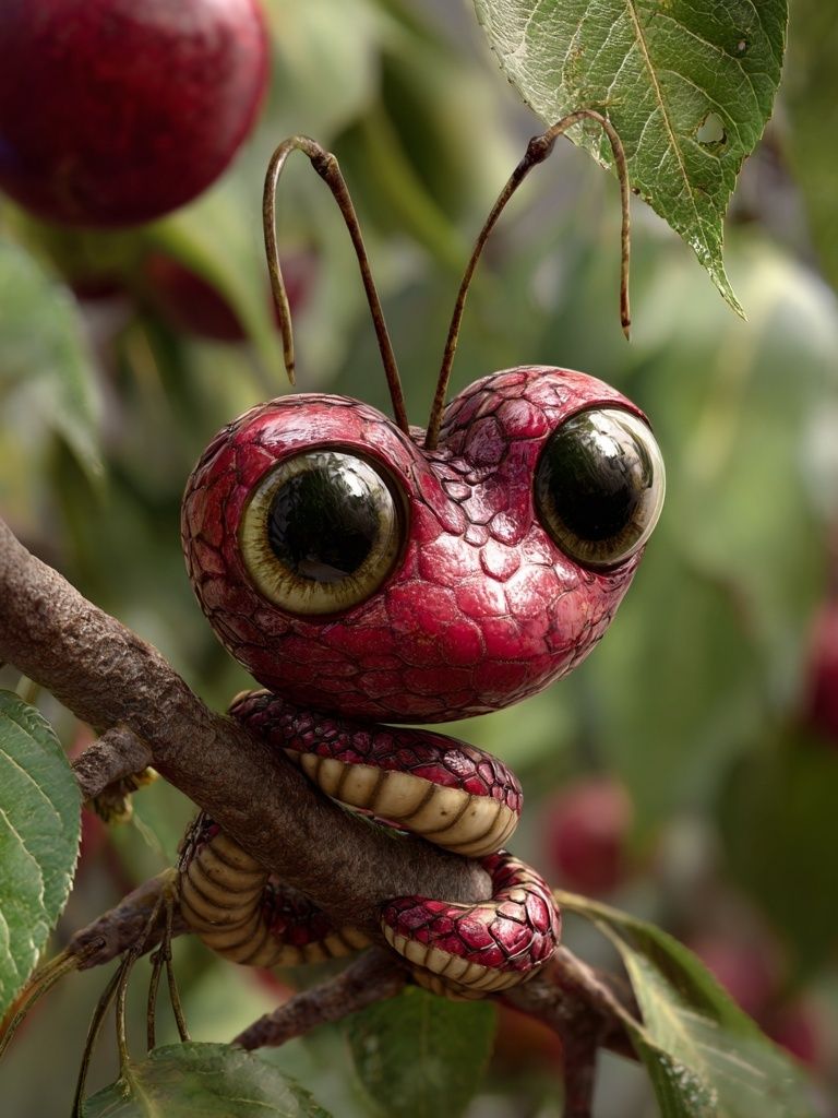 Whimsical Insect Character — Illustration Print. poster detail