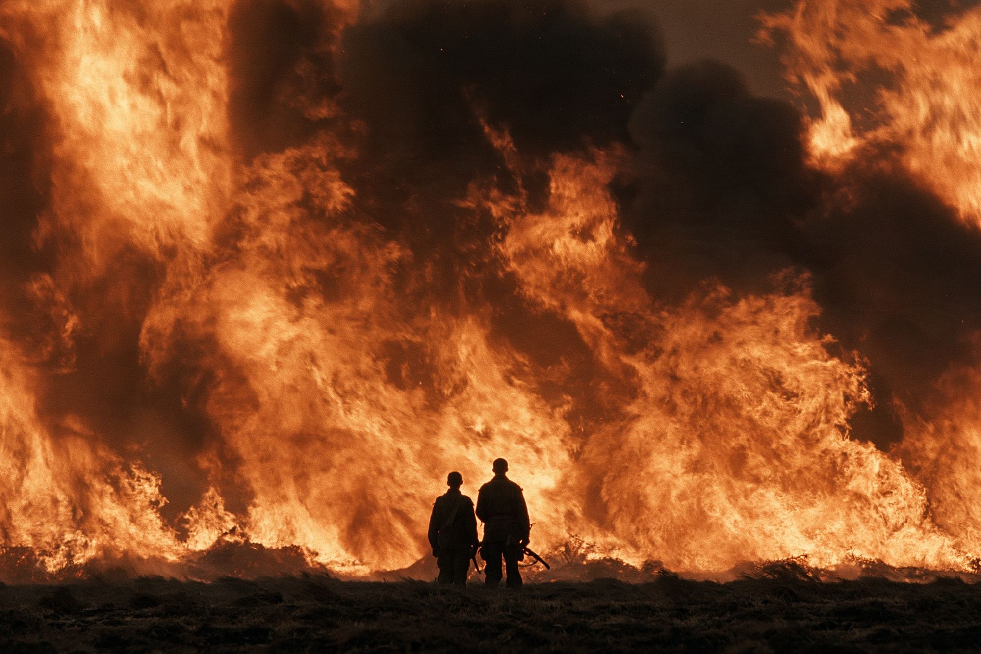 Wildfire Silhouette Photography Poster. poster — photography art