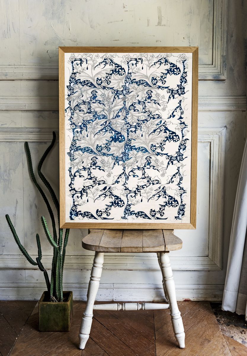 William Morris 's Wallflower Pattern. room preview