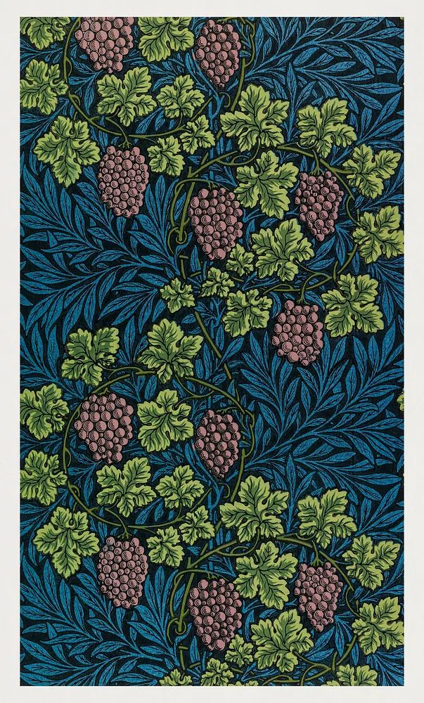 William Morris 's Vine (1873). poster — fine-art art