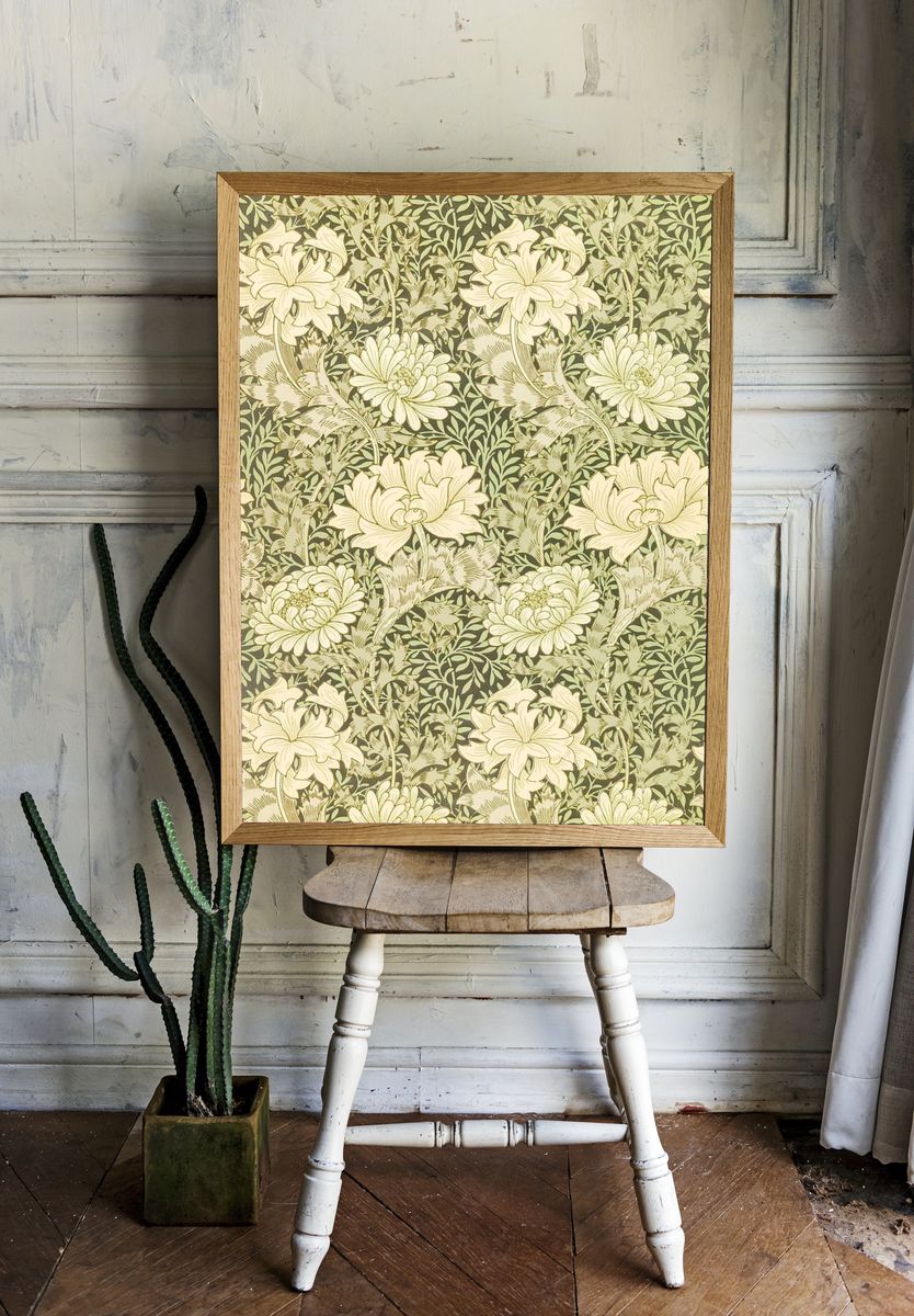 Chrysanthemum by William Morris (1877) — Art Print. — room view 1