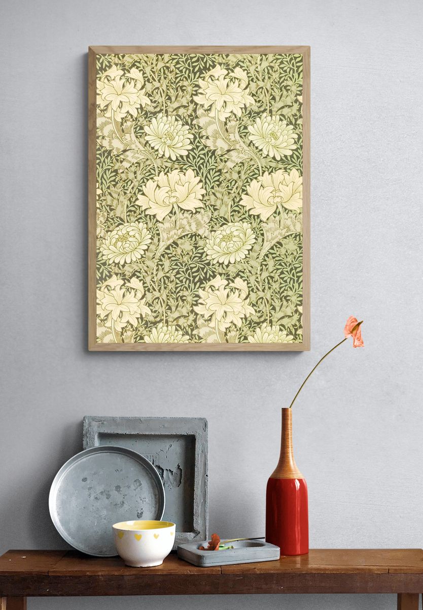 Chrysanthemum by William Morris (1877) — Art Print. — room view 3