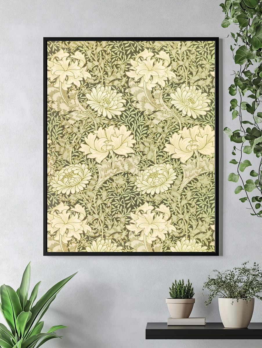 Chrysanthemum by William Morris (1877) — Art Print. — room view 4