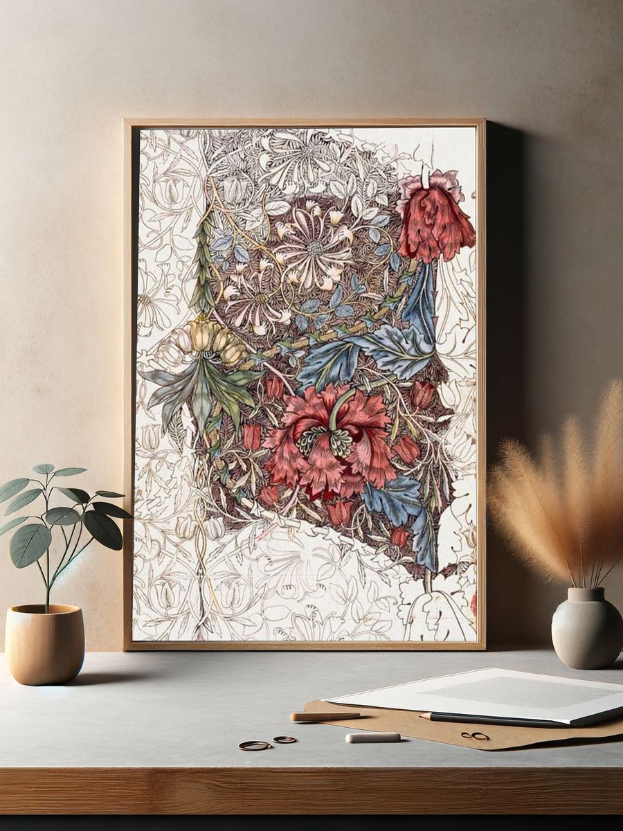 Honeysuckle by William Morris (1874) — Art Print. — room view 2