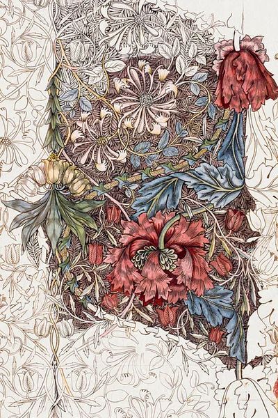 Honeysuckle by William Morris (1874) — Art Print. poster