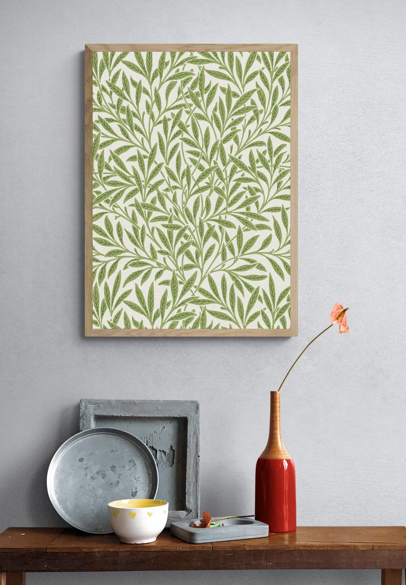 William Morris's vintage willow leaves. — room view 3