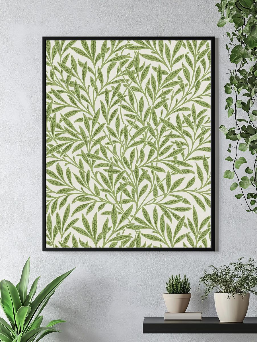 William Morris's vintage willow leaves. — room view 4