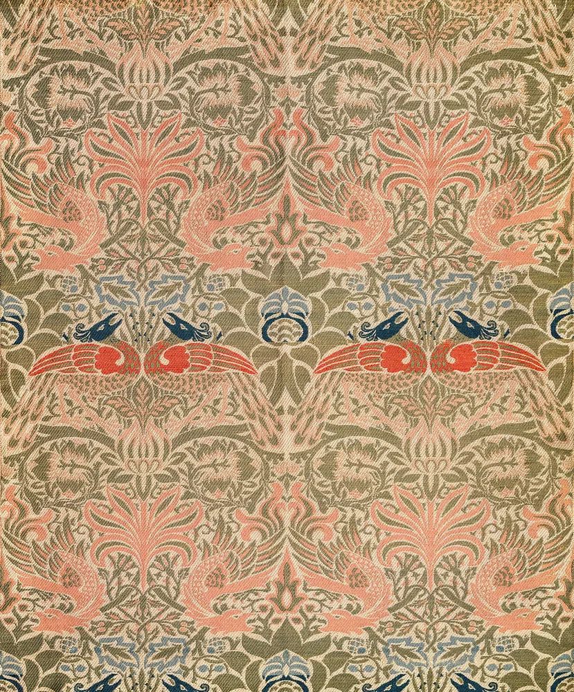 William Morris 's Peacock Dragon. poster detail