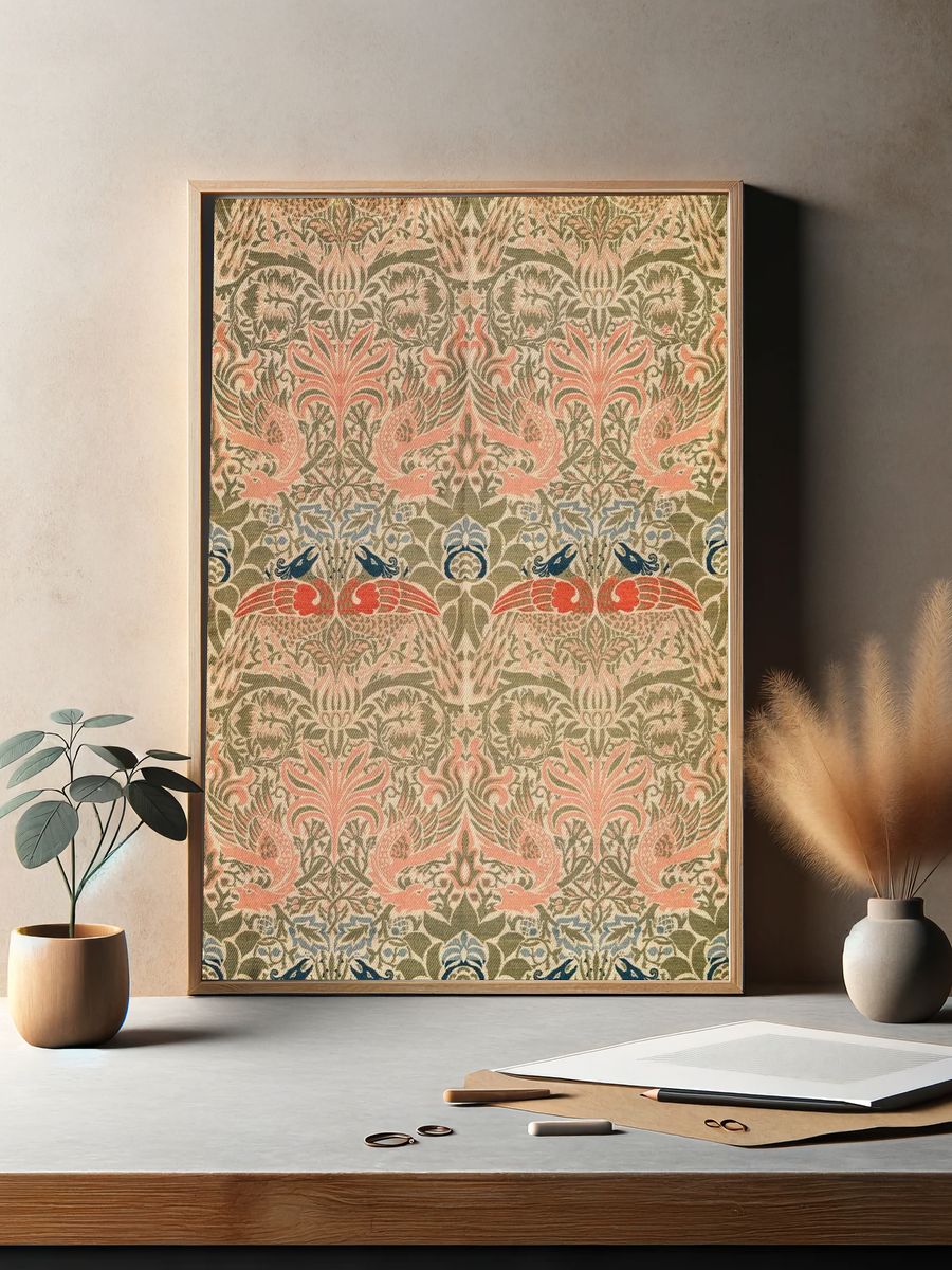 William Morris 's Peacock Dragon. — room view 2