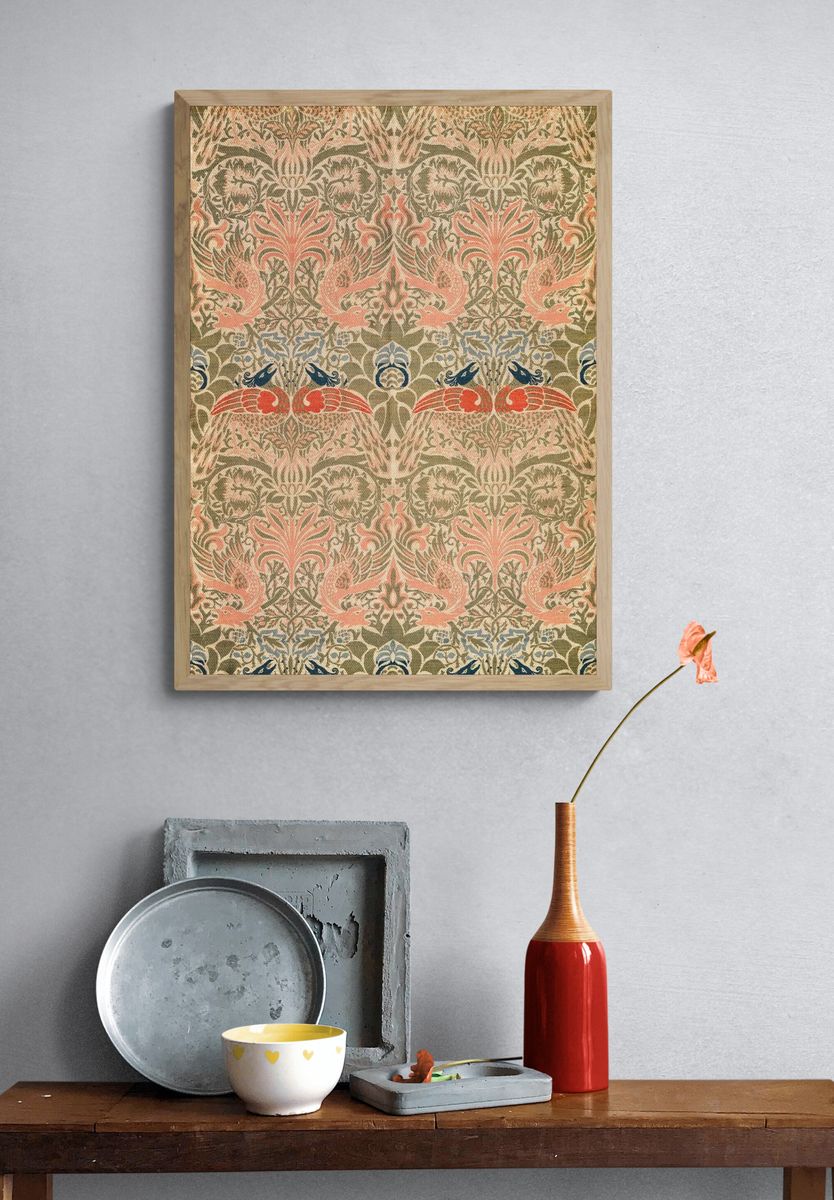 William Morris 's Peacock Dragon. — room view 3