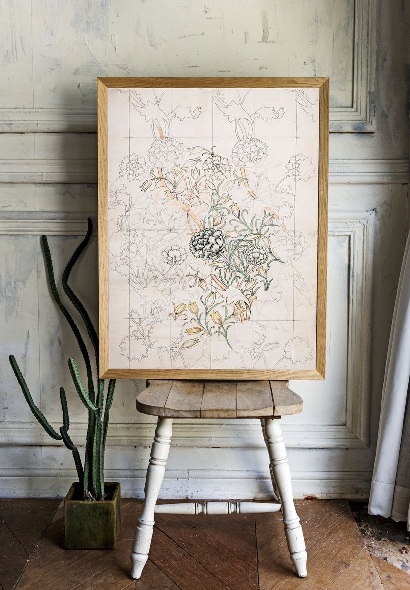 William Morris 's Wild Tulip. room preview