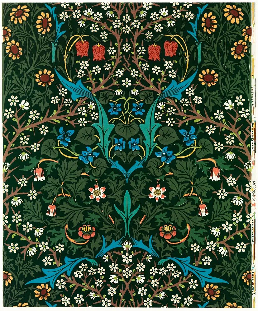 William Morris 's (1834-1896) Tulip. poster detail