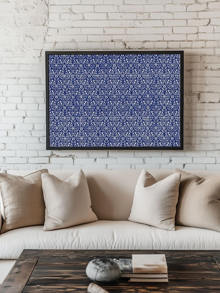 William Morris 's famous pattern. room preview