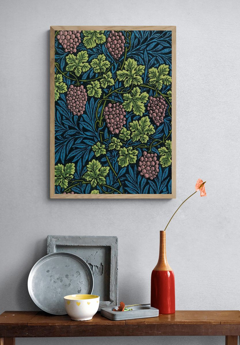 William Morris's Vintage grapes vines. — room view 3