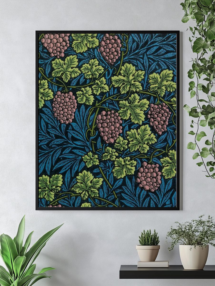 William Morris's Vintage grapes vines. — room view 4