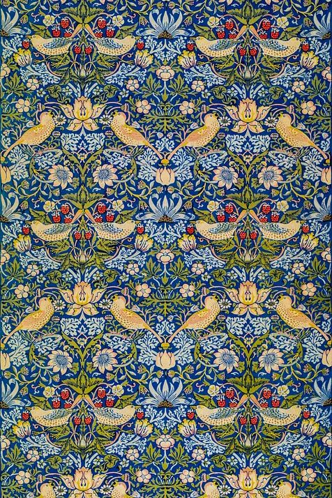 William Morris 's (1834-1896) Printed. poster detail