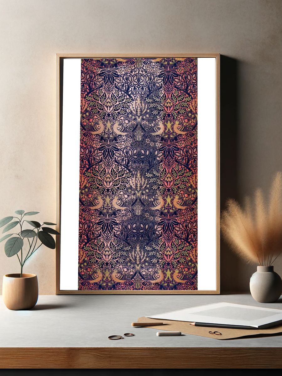 William Morris 's Woven Textile. — room view 2