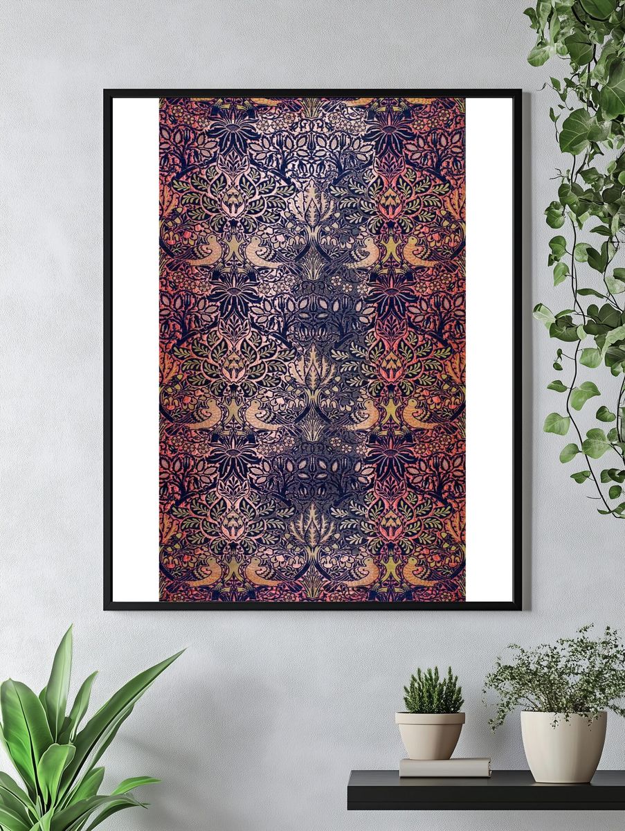 William Morris 's Woven Textile. — room view 4